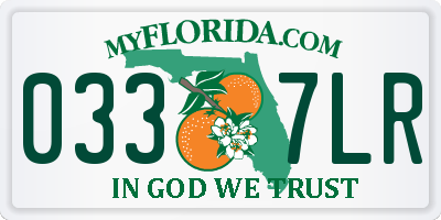 FL license plate 0337LR