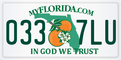 FL license plate 0337LU