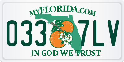 FL license plate 0337LV
