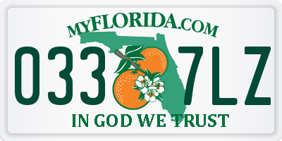 FL license plate 0337LZ