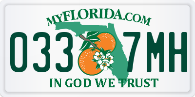 FL license plate 0337MH