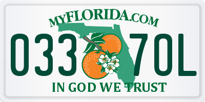 FL license plate 0337OL