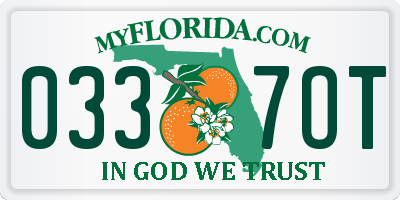 FL license plate 0337OT