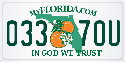 FL license plate 0337OU