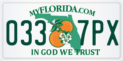 FL license plate 0337PX