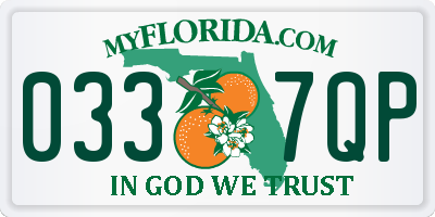 FL license plate 0337QP