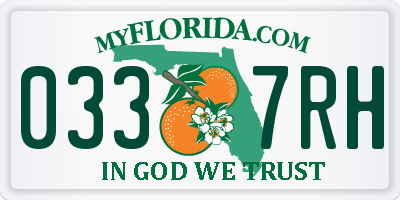 FL license plate 0337RH