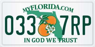 FL license plate 0337RP