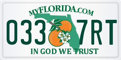 FL license plate 0337RT