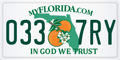 FL license plate 0337RY