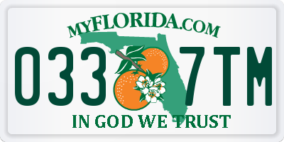 FL license plate 0337TM
