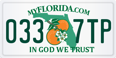 FL license plate 0337TP