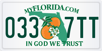 FL license plate 0337TT