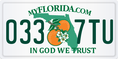 FL license plate 0337TU