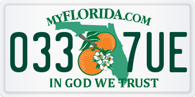 FL license plate 0337UE