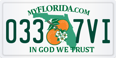 FL license plate 0337VI