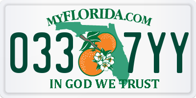 FL license plate 0337YY