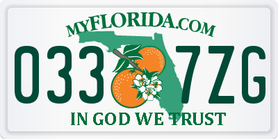 FL license plate 0337ZG