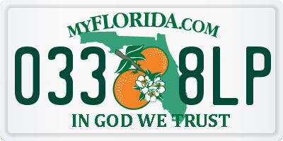 FL license plate 0338LP