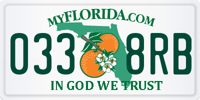 FL license plate 0338RB