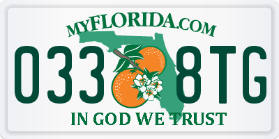 FL license plate 0338TG
