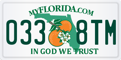 FL license plate 0338TM