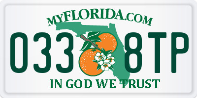FL license plate 0338TP