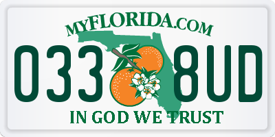 FL license plate 0338UD