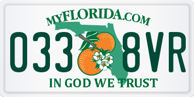 FL license plate 0338VR