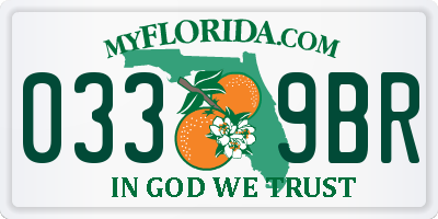FL license plate 0339BR
