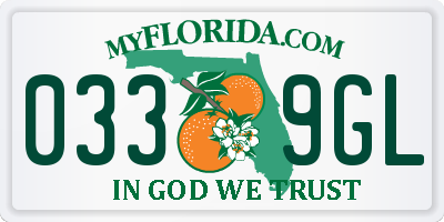 FL license plate 0339GL