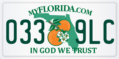 FL license plate 0339LC