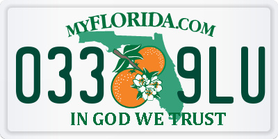 FL license plate 0339LU