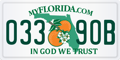 FL license plate 0339OB