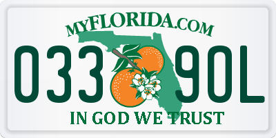 FL license plate 0339OL