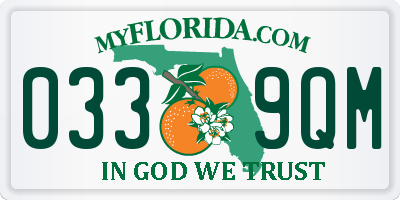 FL license plate 0339QM