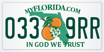 FL license plate 0339RR