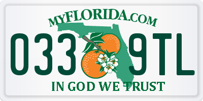 FL license plate 0339TL