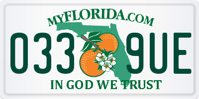 FL license plate 0339UE