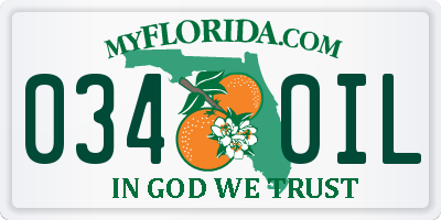 FL license plate 0340IL