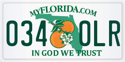 FL license plate 0340LR
