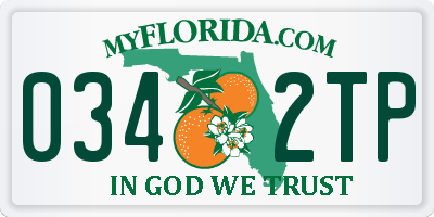 FL license plate 0342TP