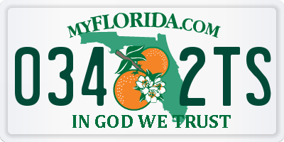 FL license plate 0342TS
