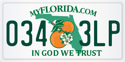 FL license plate 0343LP