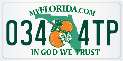 FL license plate 0344TP