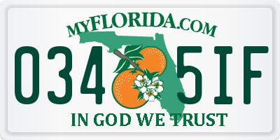 FL license plate 0345IF