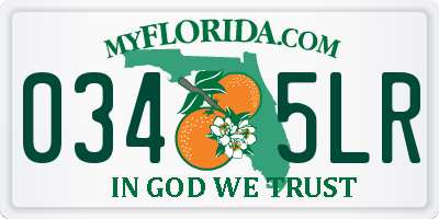 FL license plate 0345LR
