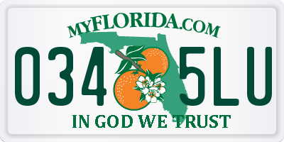 FL license plate 0345LU