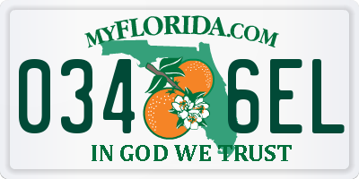 FL license plate 0346EL