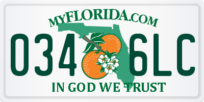 FL license plate 0346LC
